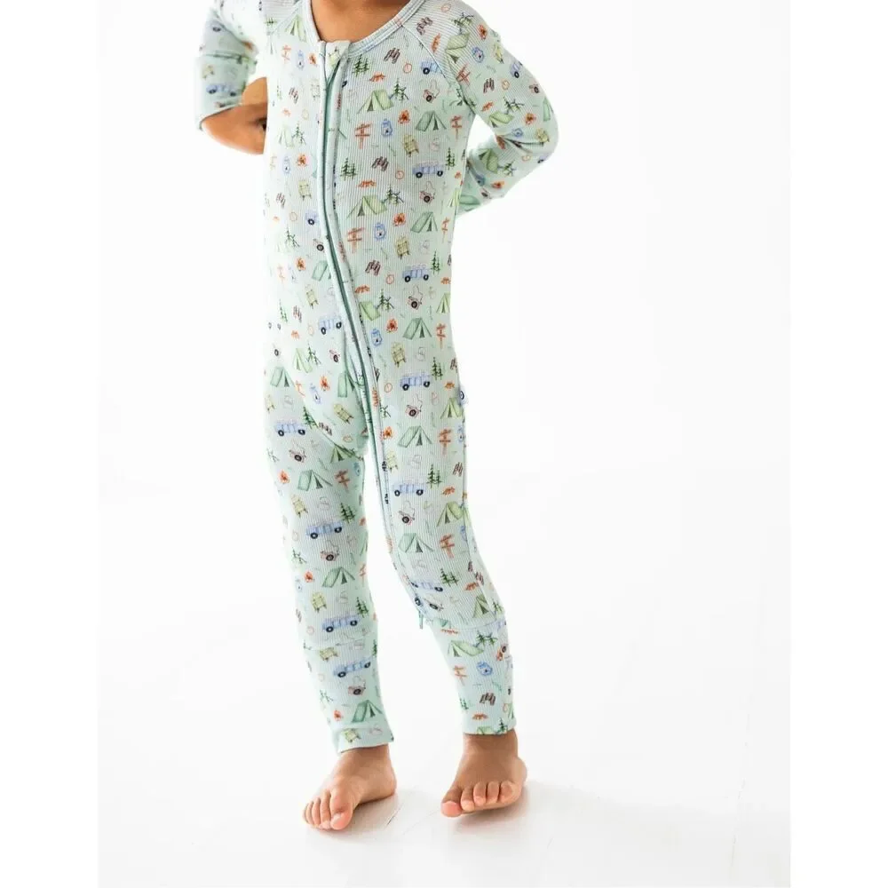 NWT Wild Woven Camp Wildwoven Ribbed Zip Romper- Modal like Bamboo